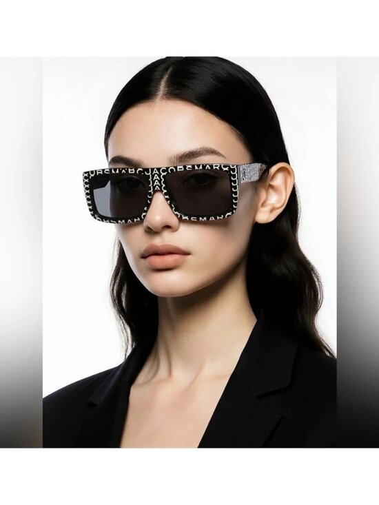 Marc Jacobs Black and White Sunglasses MARC 672/CS main image 7